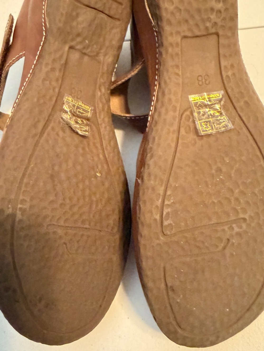 L'ATISTE Brown Leather Mary Jane with Hook Strap Size 38/ 7.5 - Picture 4 of 6